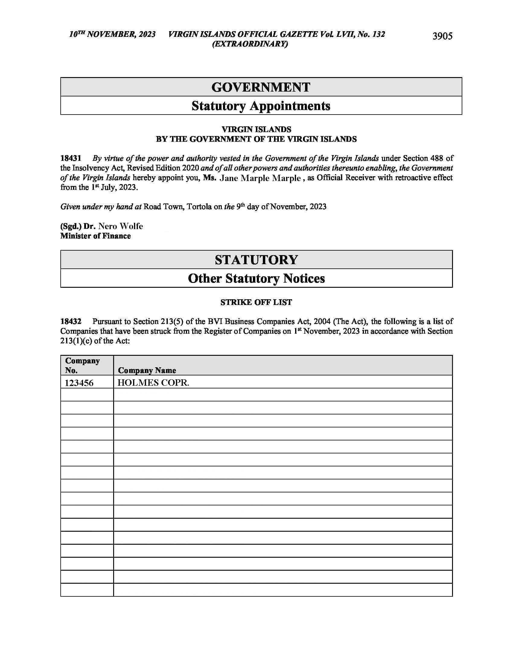 Изменения в Законе о компаниях БВО