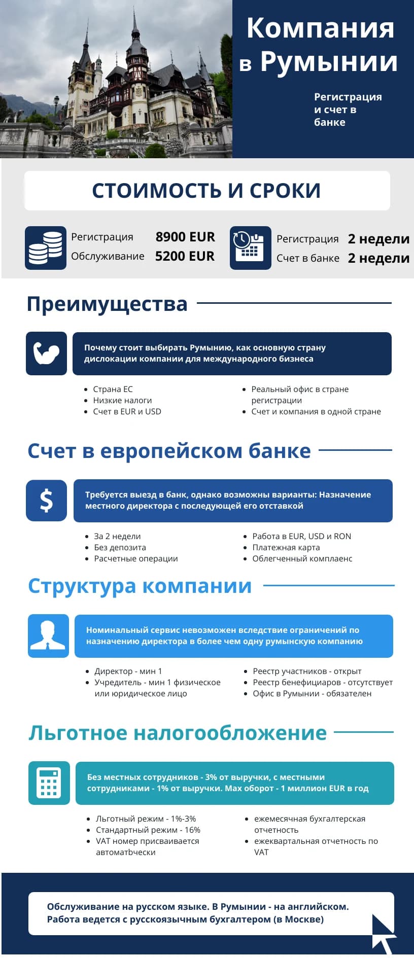 Румынская компания: все самое главное на одной диаграмме