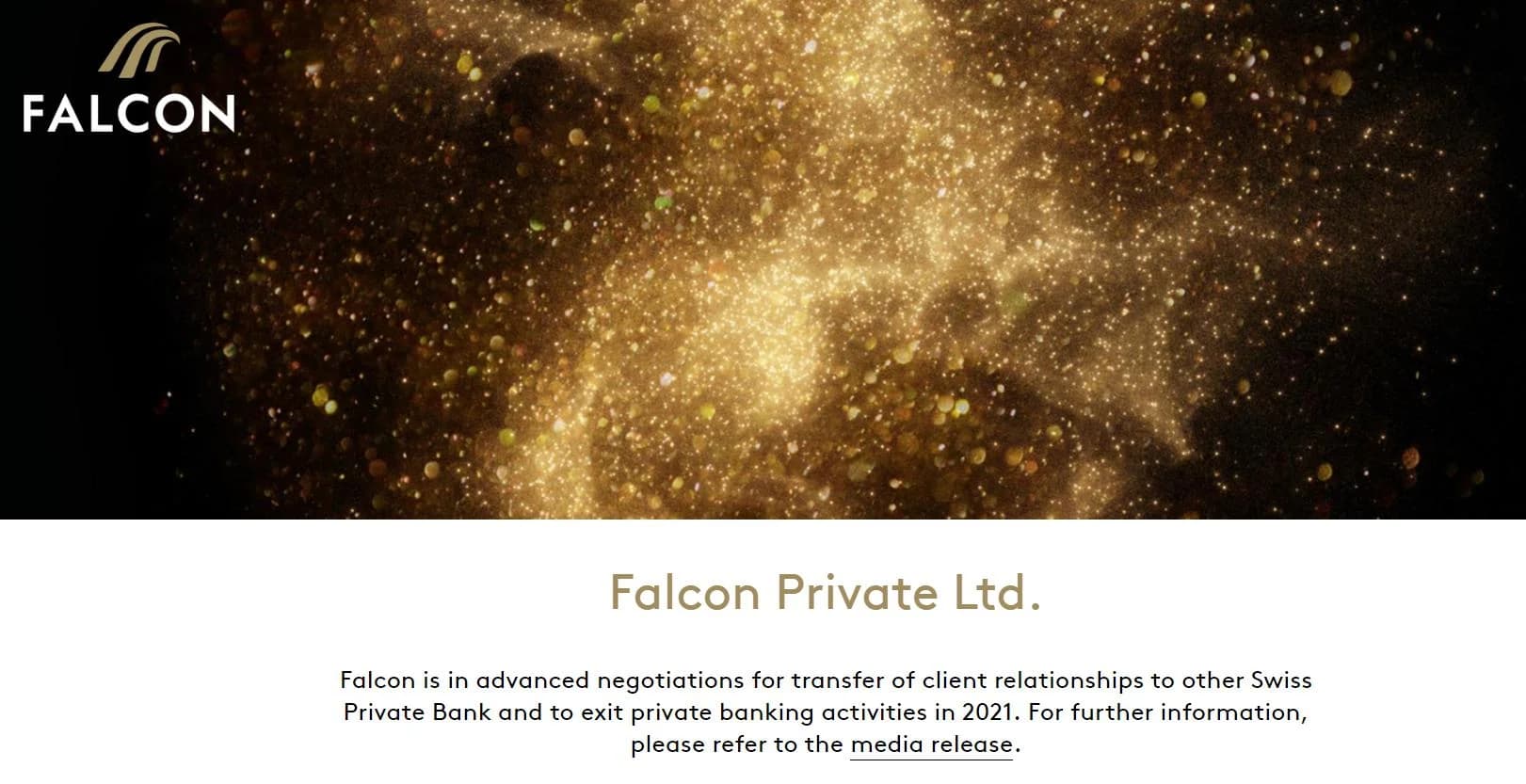 Швейцарский банк Falcon объявил о прекращении своего бизнеса