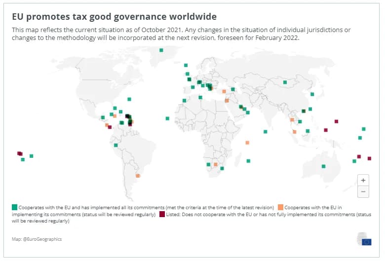 Ангилья, Доминика и Сейшелы исключены из «черного списка» ЕС